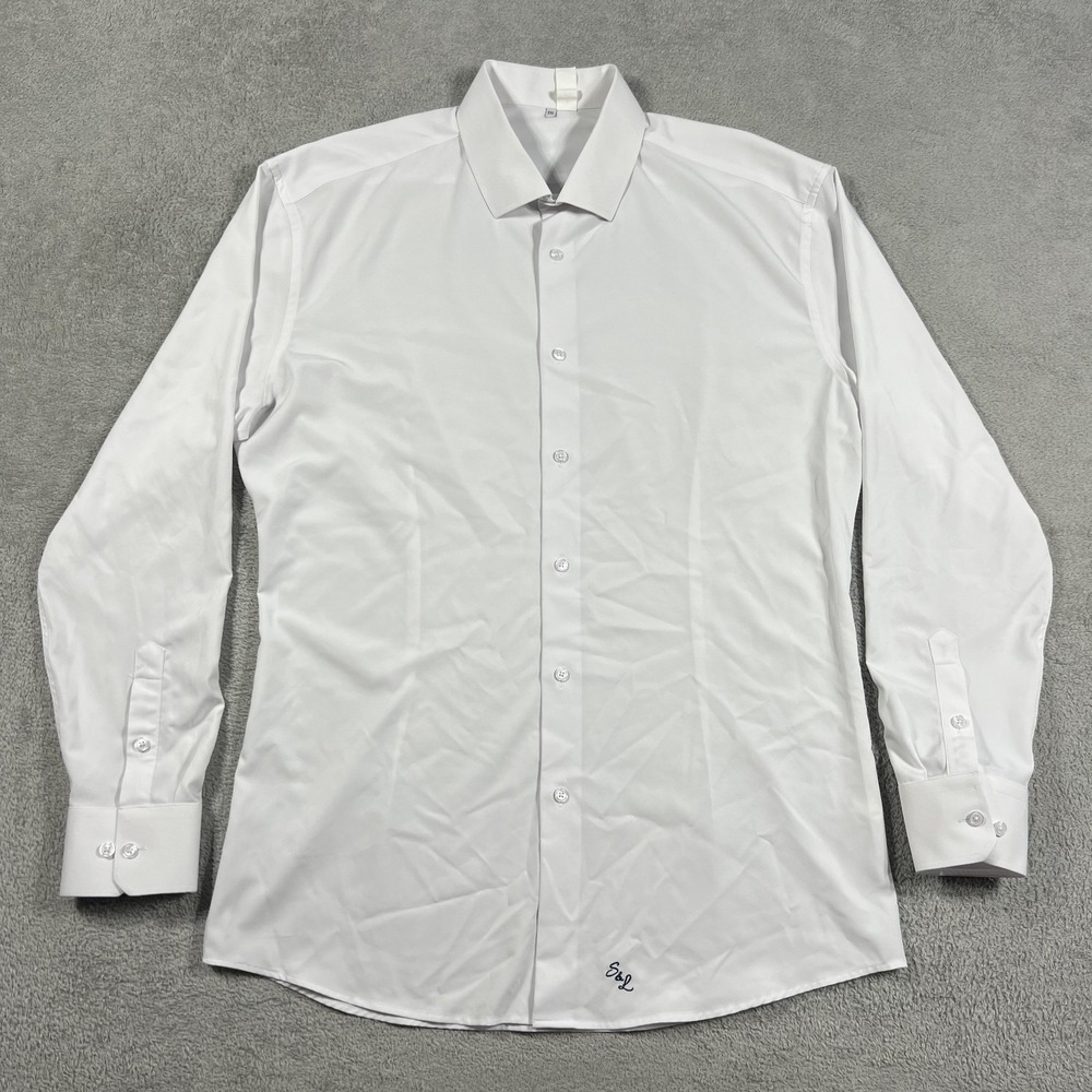 State and Liberty The Springer Shirt Mens 2XL Button Up White Athletic Fit Dress